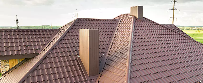 Residential Chimney Flashing Restoration in Burlington, MA