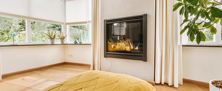 Residential Fireplace Ceramic Glass Installation in Burlington, MA