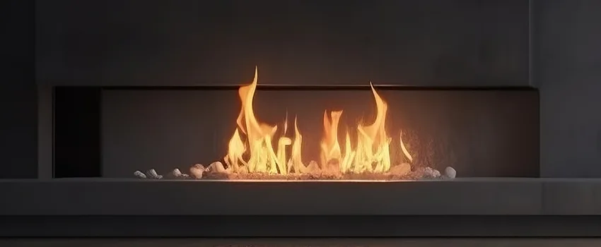 B-Vent Gas Fireplace Installation in Burlington, MA