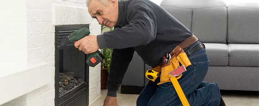 New Indoor Fireplace Installation in Burlington, Massachusetts