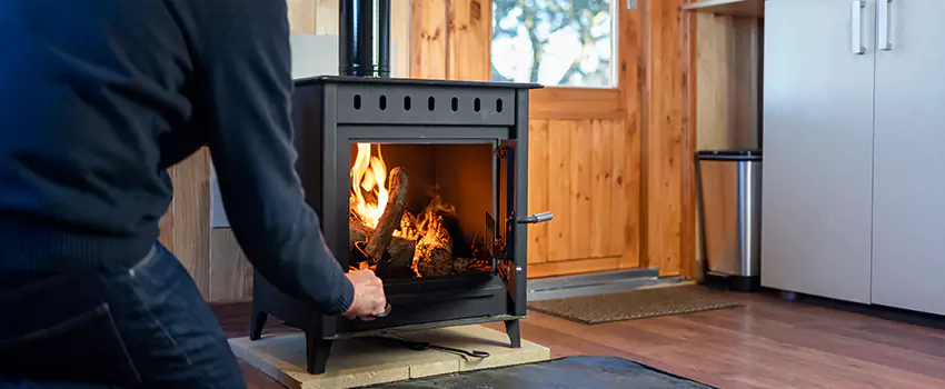 Open Hearth Wood Fireplace Installation in Burlington, MA